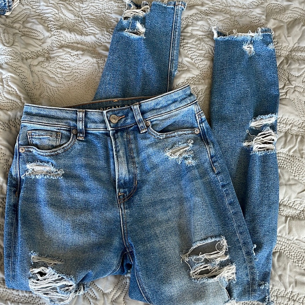 American Eagle stretch mom jeans